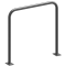 Hoop of steel tube |  48 x 2,5 mm | without cross bar | to be fixed by plugs | total width 1000 mm | total height 1000 mm | hot-dip galvanized